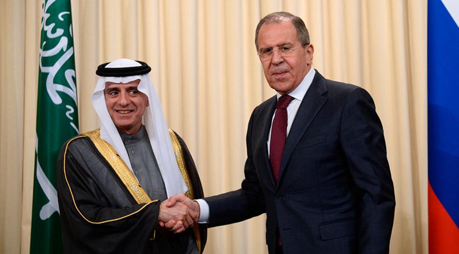Russian Foreign Minister Sergey Lavrov (R) and his counterpart from Saudi Arabia Adel al-Jubeir © Kirill Kalinnikov / Sputnik